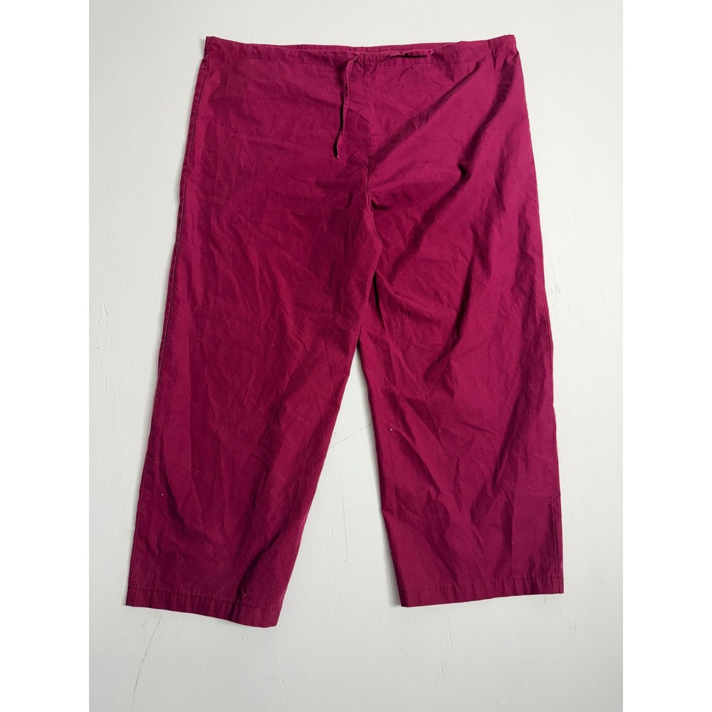 Adar Uniforms Scrub Pants XL Burgundy Wine Drawstring Medical Nursing Bottoms